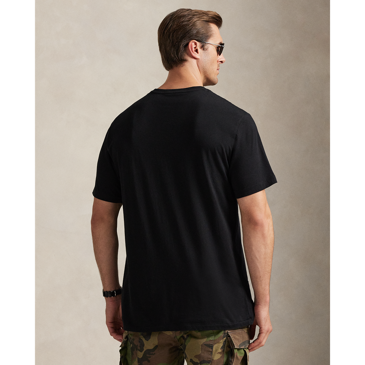Polo Ralph Lauren Jersey V-Neck T-Shirt Black