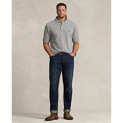 Polo Ralph Lauren Solid Mesh Polo Classic Fit Canterbury Heather