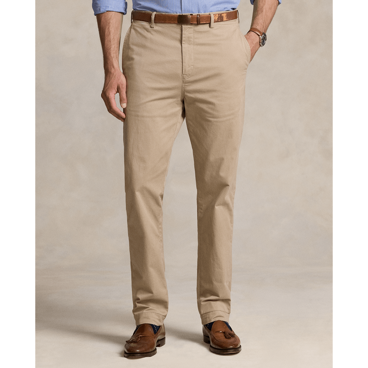 Polo Ralph Lauren Stretch Chino Pant Khaki Tan - Hajjar's Big & Tall Mens Clothing