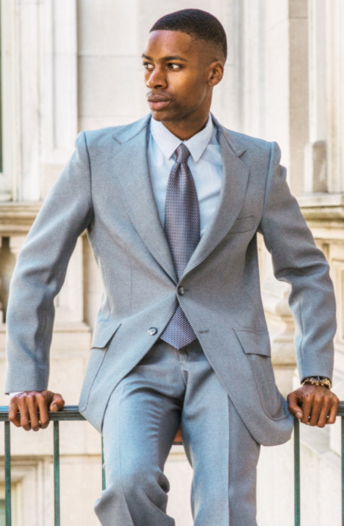 Antonio Parillo Suit Separate Silver Gray Coat