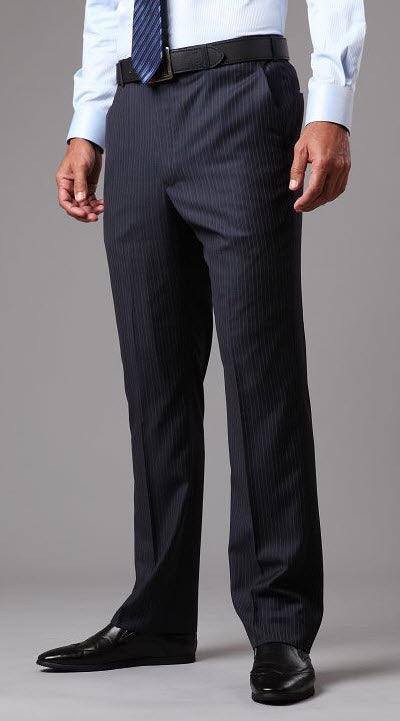 Antonio Parillo Suit Separate Pant Navy Pinstripe - Hajjar's Big & Tall Mens Clothing