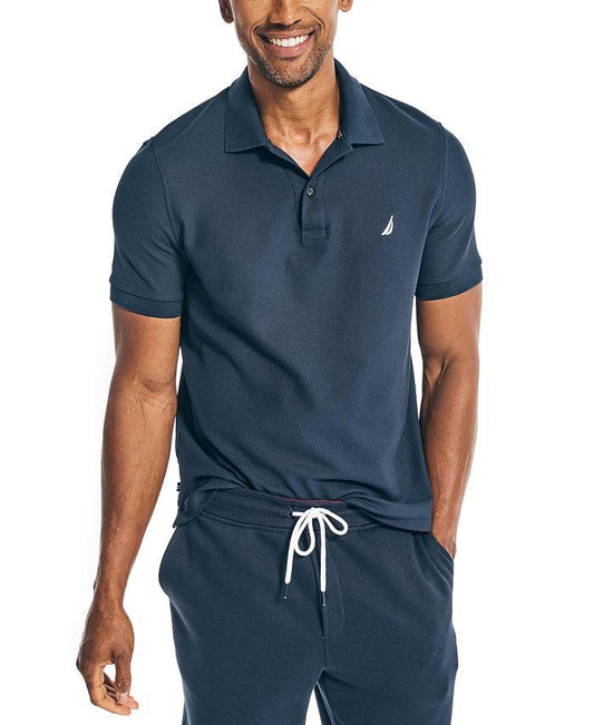 Nautica Deck Shirt Navy - Hajjar's Big & Tall Mens Clothing