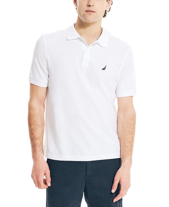 Nautica Deck Shirt White - Hajjar's Big & Tall Mens Clothing