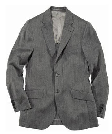 Jean Paul Germain 100% Wool Herringbone Sport Coat