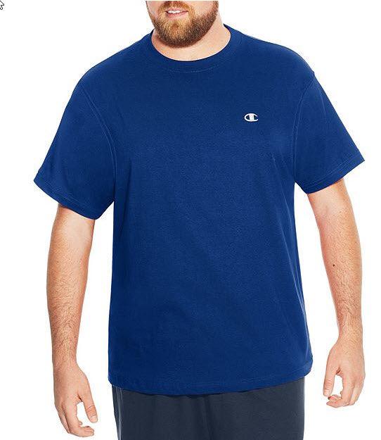 Champion Cotton Jersey TShirt - Hajjar's Big & Tall Mens Clothing