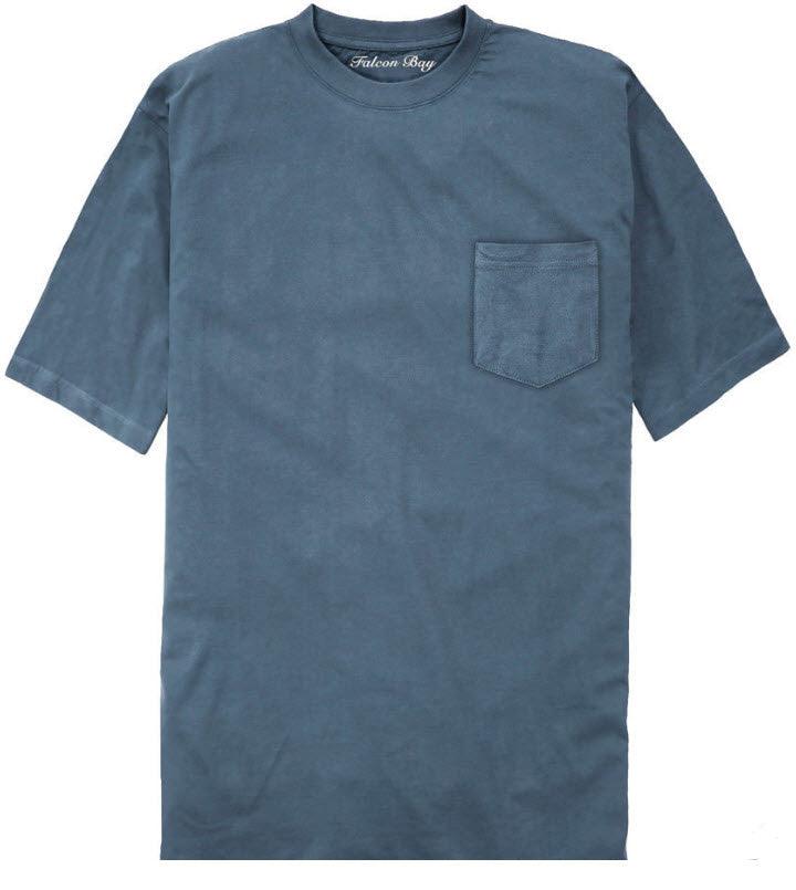 100% Cotton Pocket TShirt 4XLT-7X - Hajjar's Big & Tall Mens Clothing