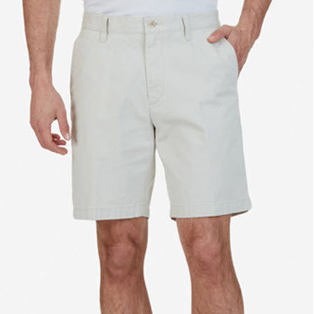 Nautica Flat Front Shorts Stone