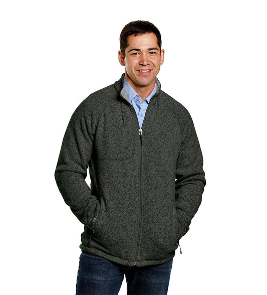 Storm Creek Over Achiever Sweaterfleece Jacket Grey - Hajjar's Big & Tall Mens Clothing