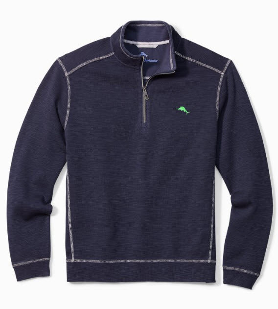 Tommy Bahama Tobago Bay Half Zip Ocean Deep