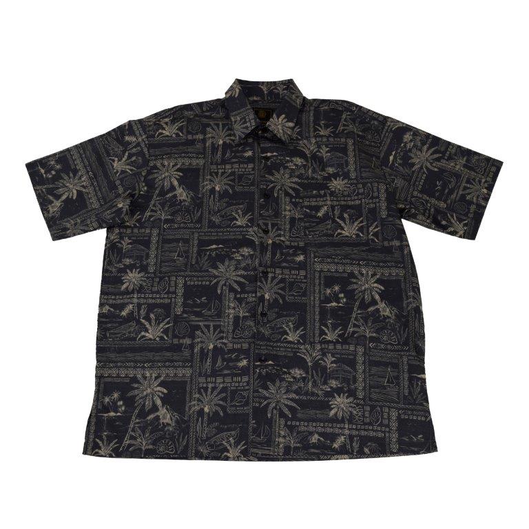 FX Fusion Short Sleeve Cotton Poplin Sport Shirt Black