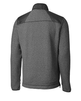 Cutter & Buck Cedar Park Full-Zip Jacket Charcoal Heather - Hajjar's Big & Tall Mens Clothing