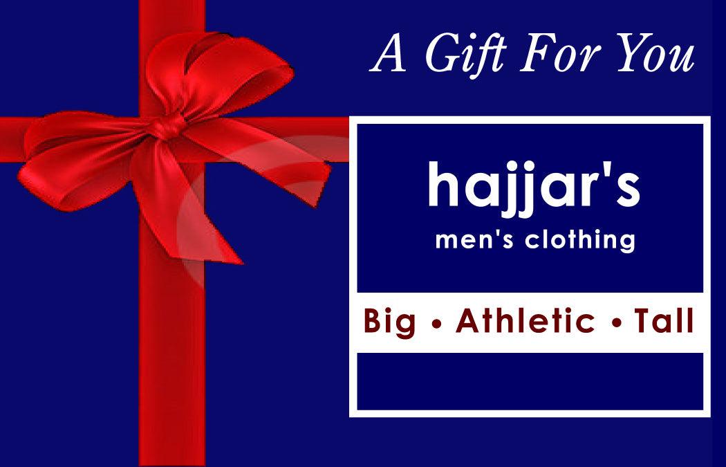 Gift Cards - Hajjar's Big & Tall Mens Clothing