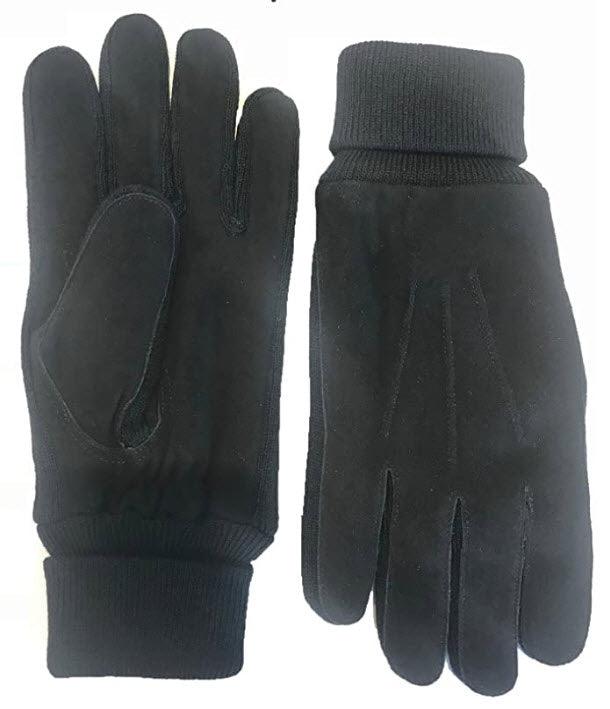 Deersuede Leather Gloves Fleece Lined 3M - Hajjar's Big & Tall Mens Clothing