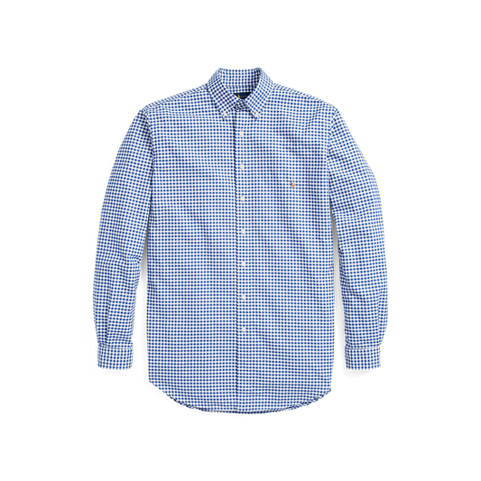 Polo Ralph Lauren Classic Fit Check Oxford Shirt Blue Gingham