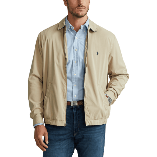 Polo Ralph Lauren Bi-Swing Windbreaker Khaki - Hajjar's Big & Tall Mens Clothing