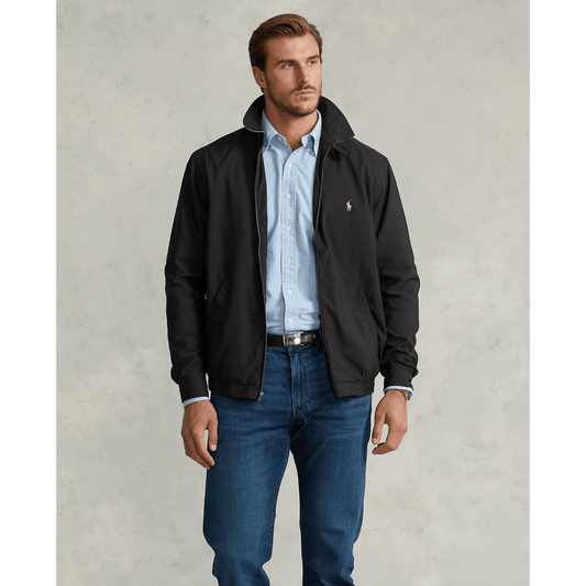 Polo Ralph Lauren Bi-Swing Windbreaker Black - Hajjar's Big & Tall Mens Clothing