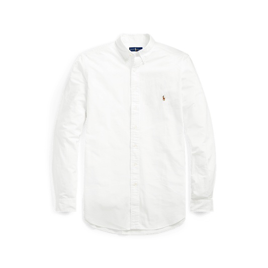 Polo Ralph Lauren Classic Fit Oxford Shirt White - Hajjar's Big & Tall Mens Clothing