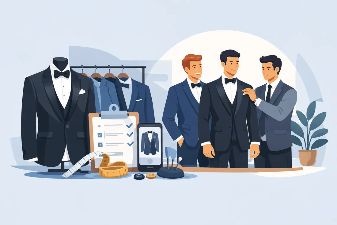 How to Rent Tuxedos for Groomsmen Who Fit Well