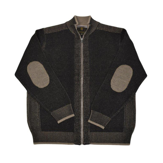 FX FUSION Full Zip Black Combo Sweater