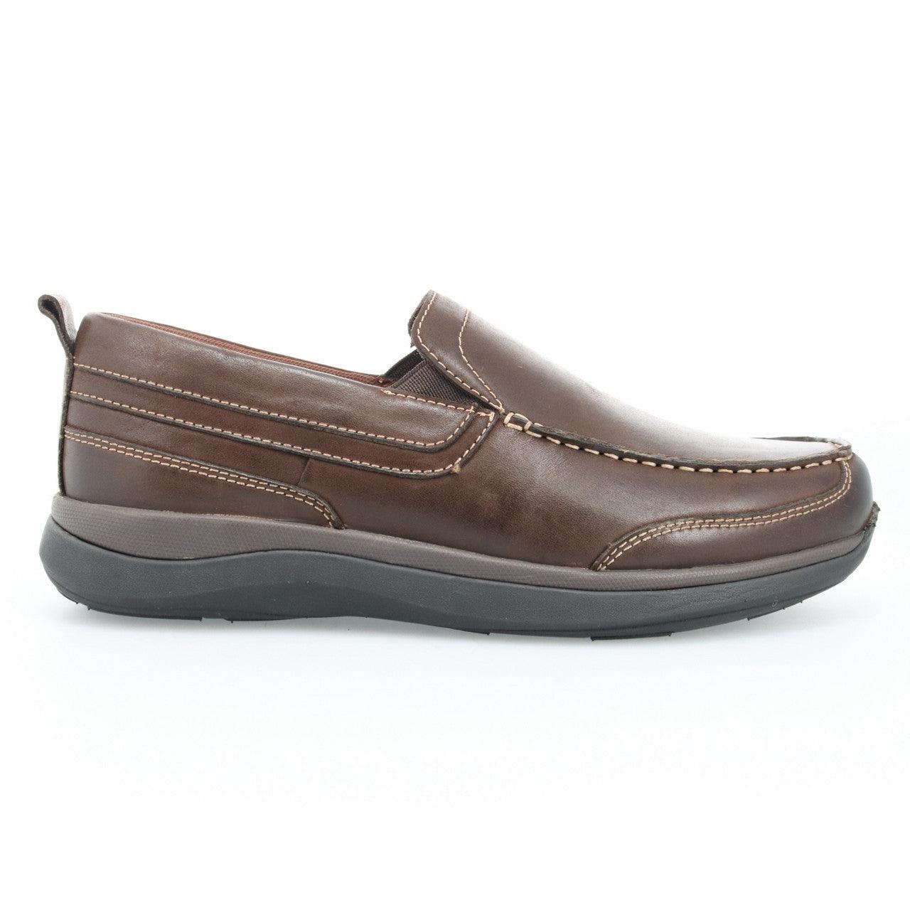 Propet Preston Slip On Coffee - Hajjar's Big & Tall Mens Clothing