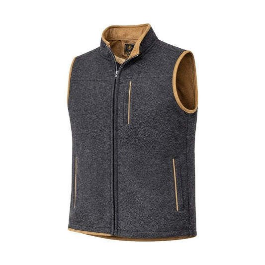 FX Fusion Melton Melange Vest in Charcoal Marl