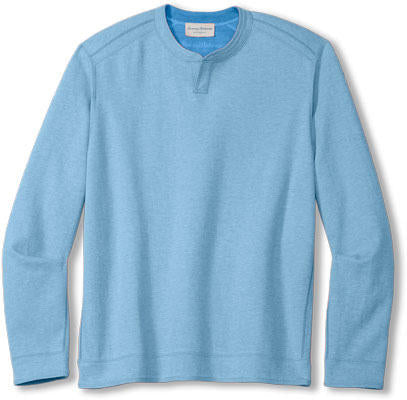 Tommy Bahama Flipfield Abaco Pullover Big Sky Blue Heather