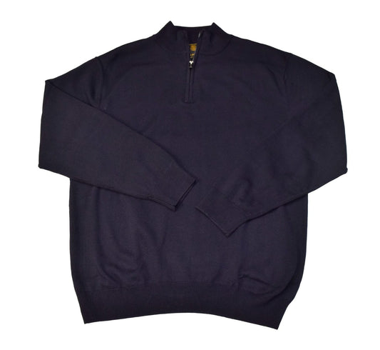 FX Fusion 1/4 Zip Mock Sweater Navy