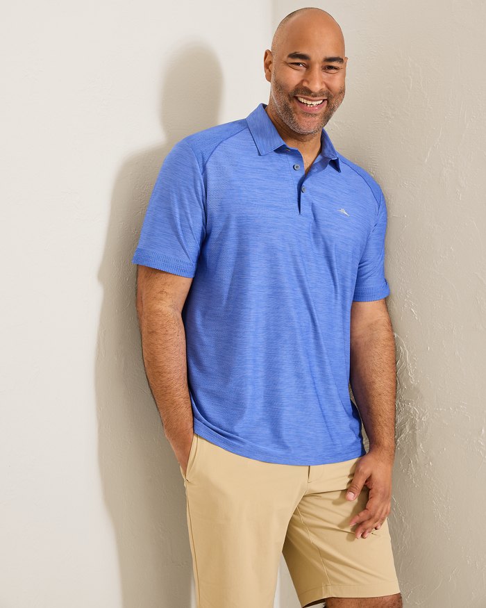 Tommy Bahama Palm Coast IslandZone Pro Polo Blues
