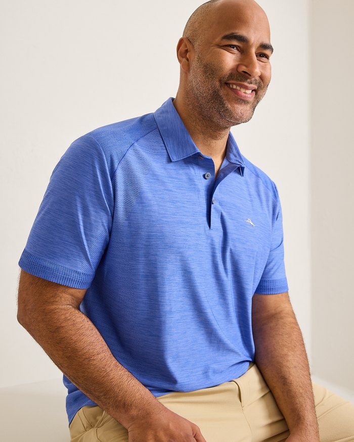 Tommy Bahama Palm Coast IslandZone Pro Polo Blues