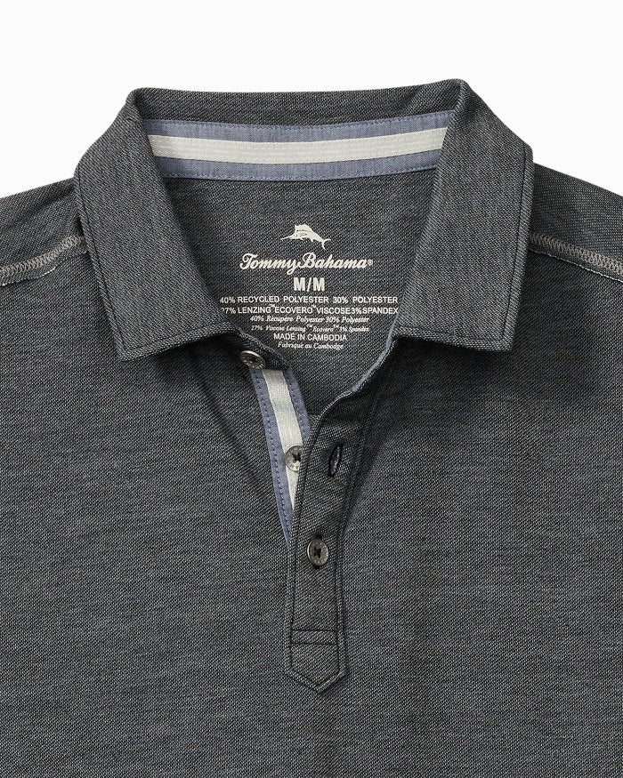 Tommy Bahama Coasta Vera Long-Sleeve Polo Coal