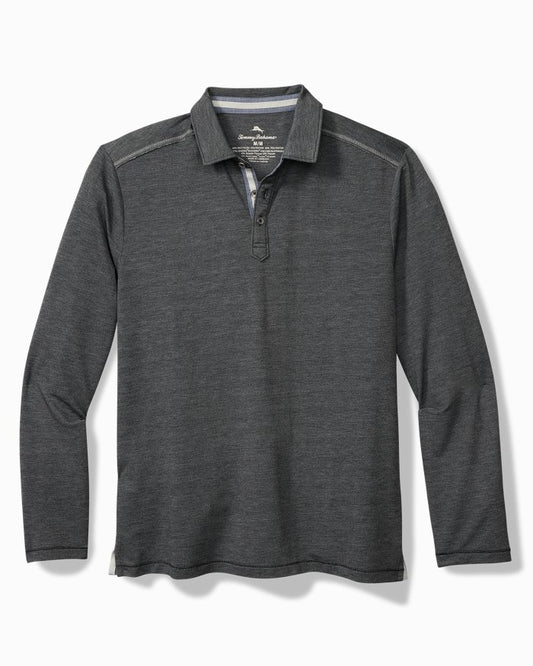 Tommy Bahama Coasta Vera Long-Sleeve Polo Coal