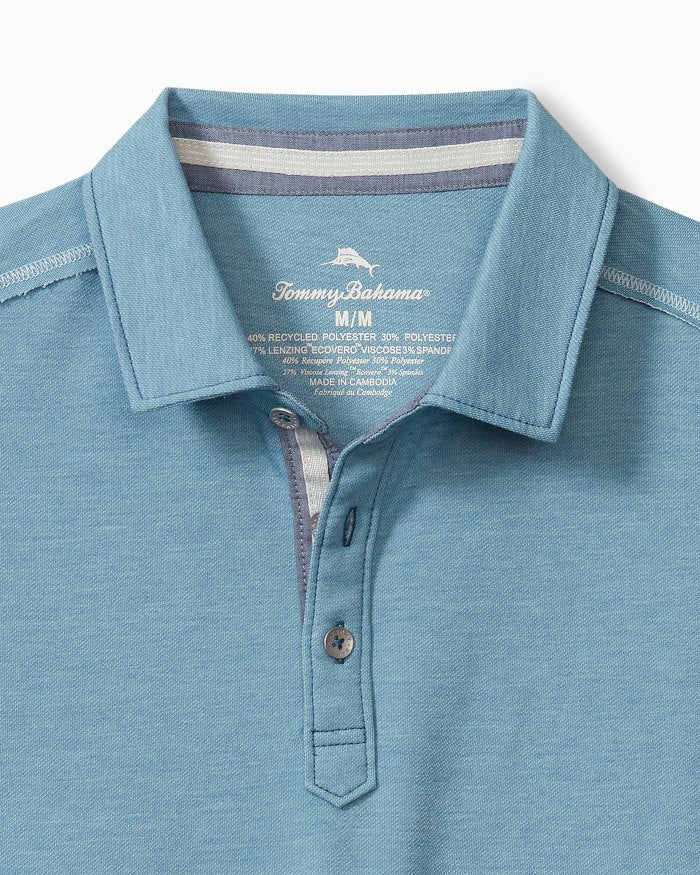 Tommy Bahama Coasta Vera Long-Sleeve Polo Corfu Blue