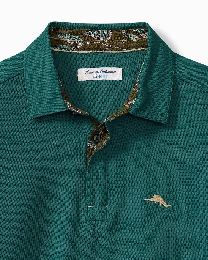 Tommy Bahama Vintage Vines Five O'Clock IslandZone® Polo Deep Sea Teal