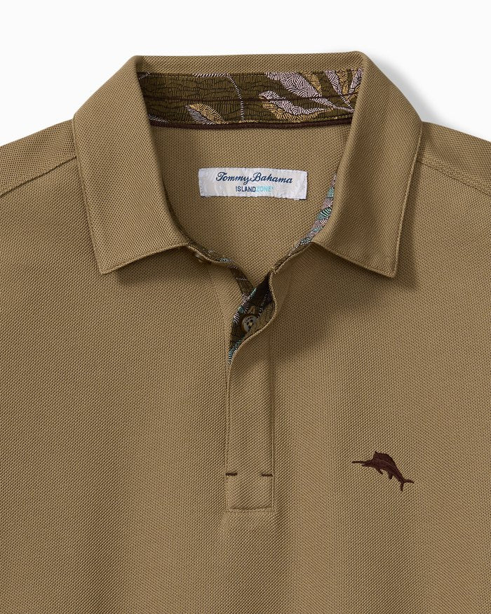Tommy Bahama Vintage Vines Five O'Clock IslandZone® Polo Chicory Khaki