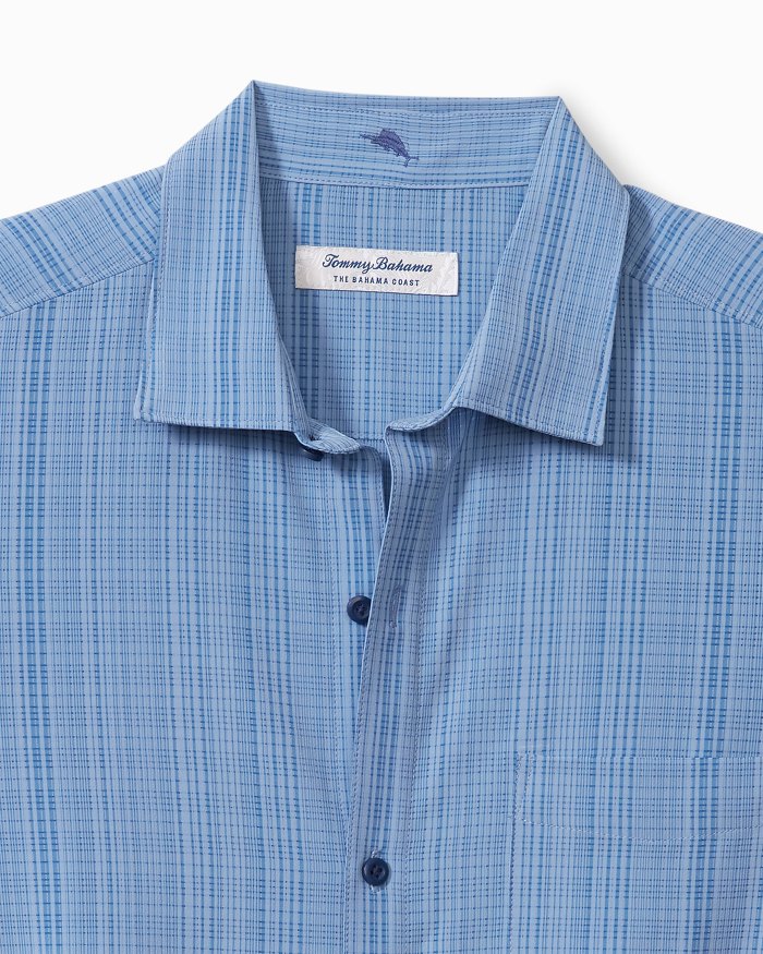 Tommy Bahama Coast Sandbar Stripe IslandZone® Shirt Cabo Blue