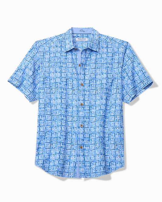 Tommy Bahama Coastal Ease Carrico Tiles IslandZone® Camp Shirt