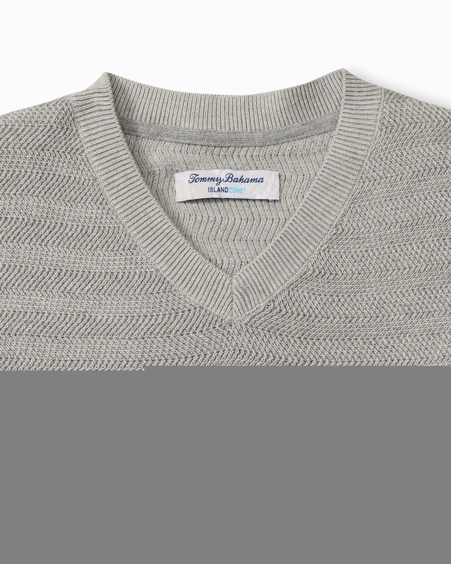 Tommy Bahama Coolside Course IslandZone Sweater Grey Heather