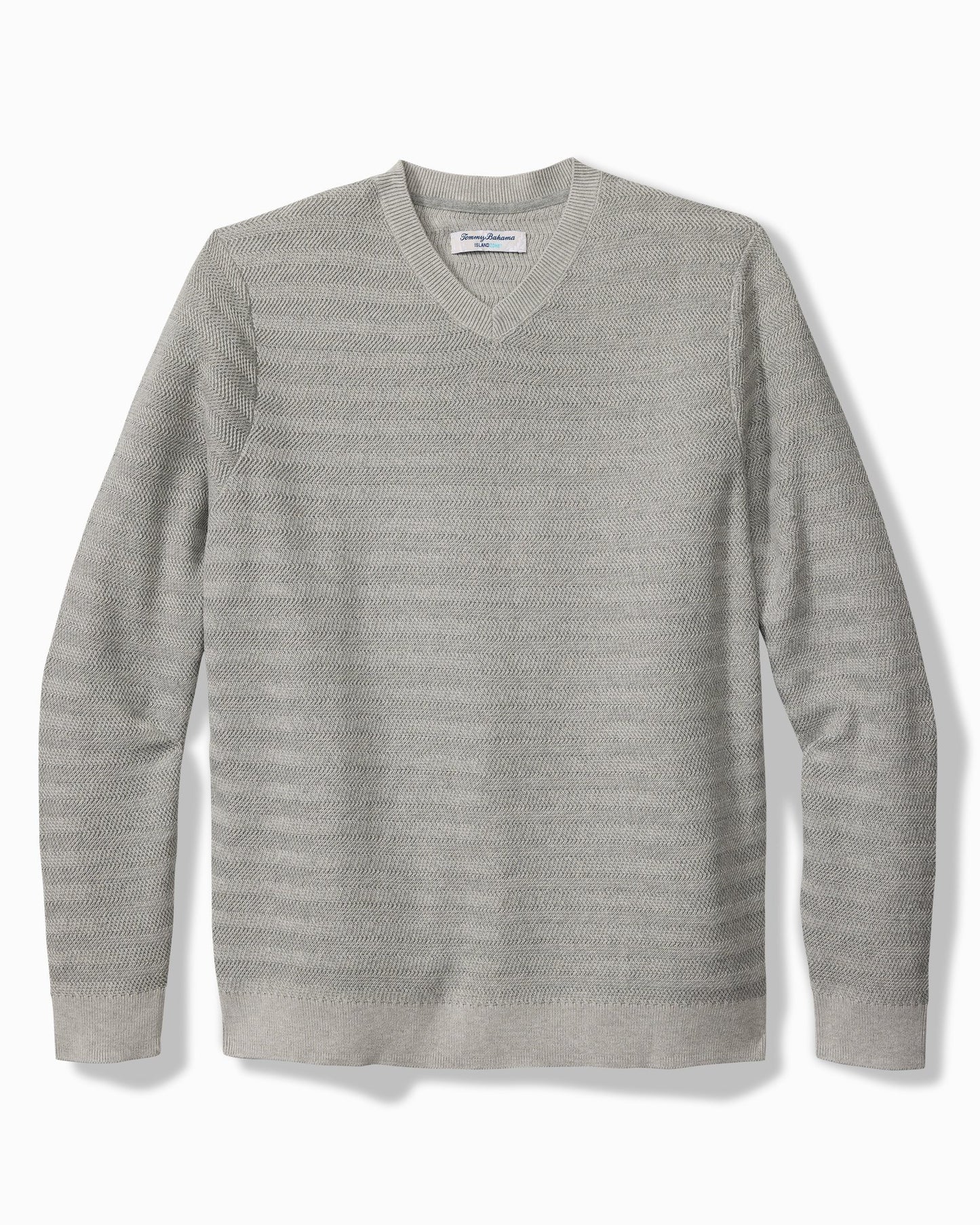 Tommy Bahama Coolside Course IslandZone Sweater Grey Heather