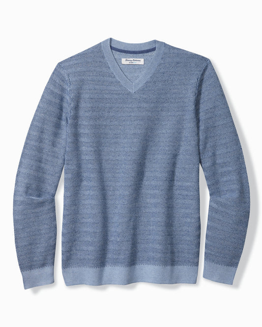 Tommy Bahama Coolside Course IslandZone Sweater Buccanear Blue