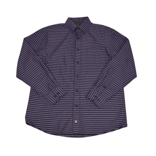 FX Fusion Woven Shirt Purple Black Check