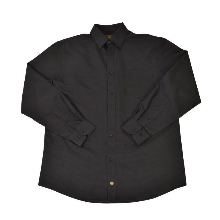 FX Fusion Easy Care Cotton Poly Woven Shirt Black