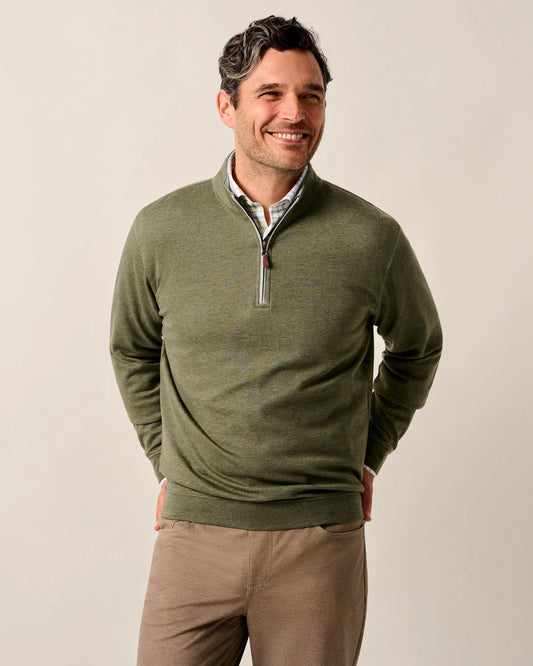 Johnnie-O Sully 1/4 Zip Pullover Sequoia