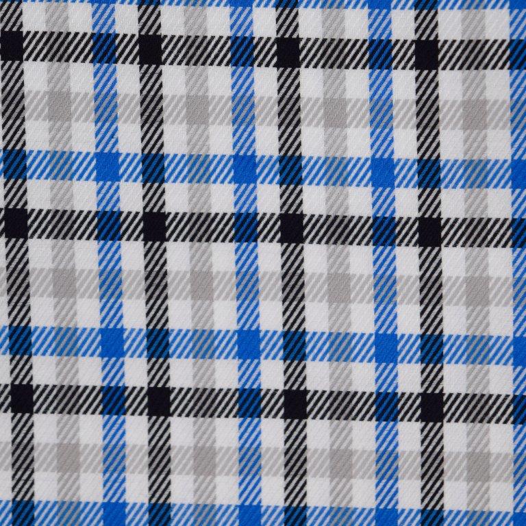 FX Fusion 100% Cotton Woven Shirt Royal Multi Plaid