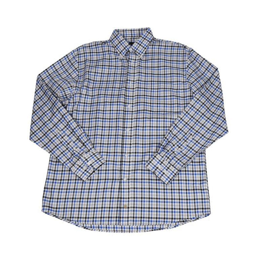 FX Fusion 100% Cotton Woven Shirt Royal Multi Plaid