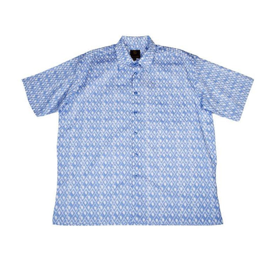 FX Fusion Short Sleeve Cotton Sport Shirt Blue