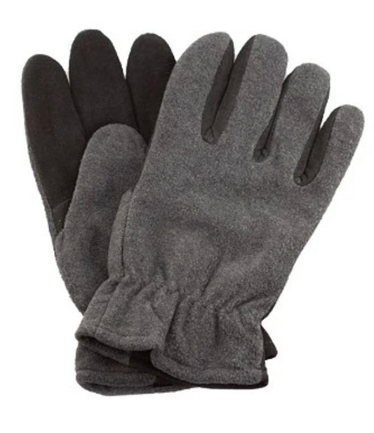 Men’s Polar Fleece Gray Gloves