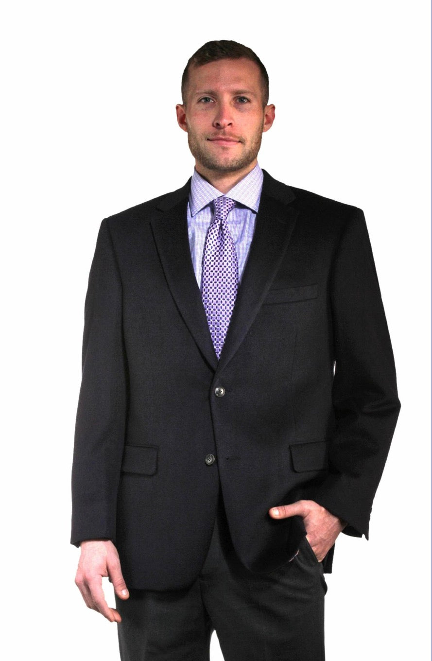Jean Paul Germain 100% Cashmere Navy Blue Sport Coat