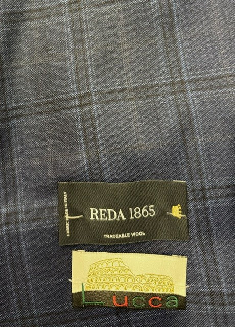 LUCCA REDA 1865 Navy Plaid Sport Coat