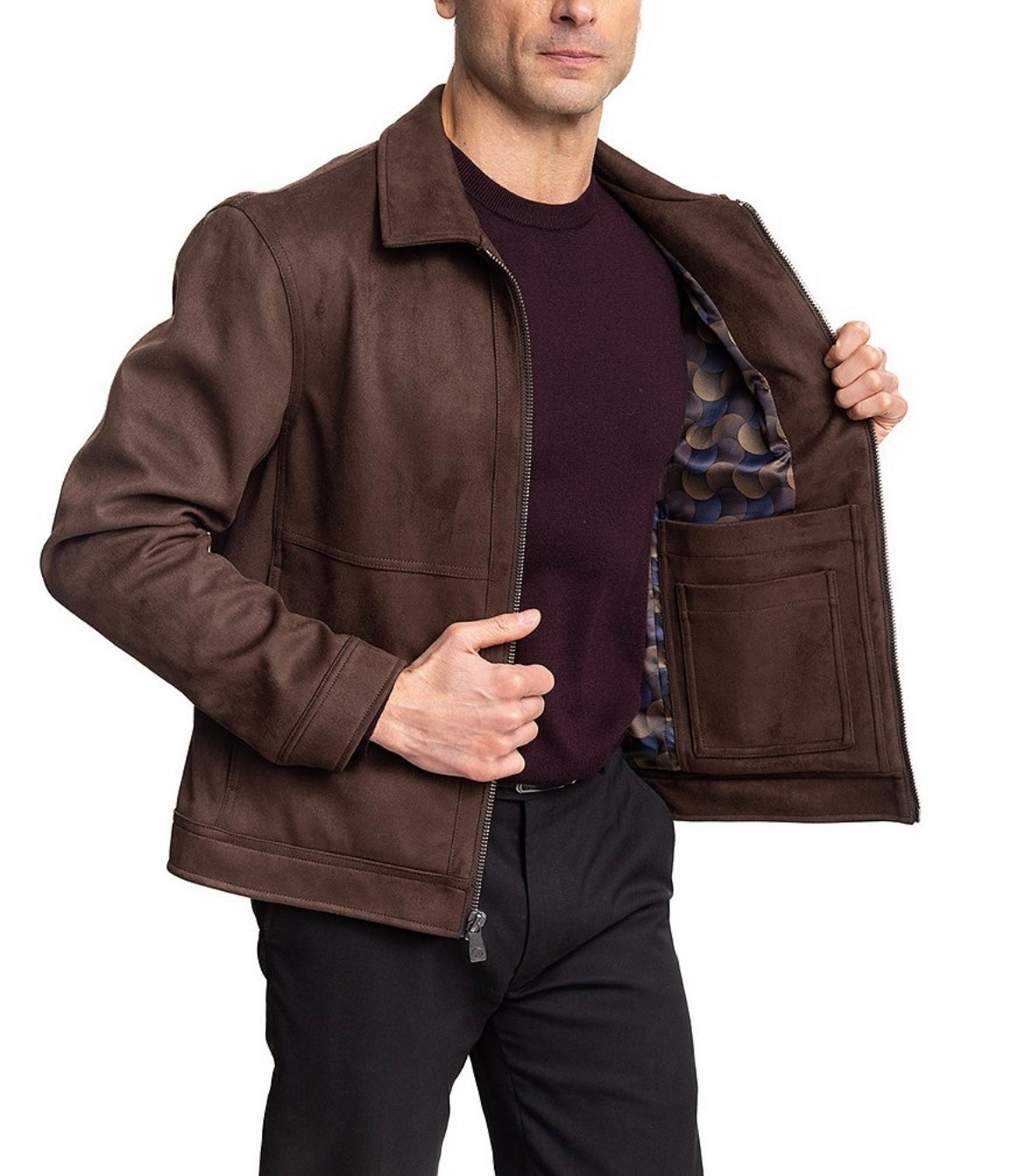 Hart Schaffner & Marx Westwood Faux-Suede Jacket