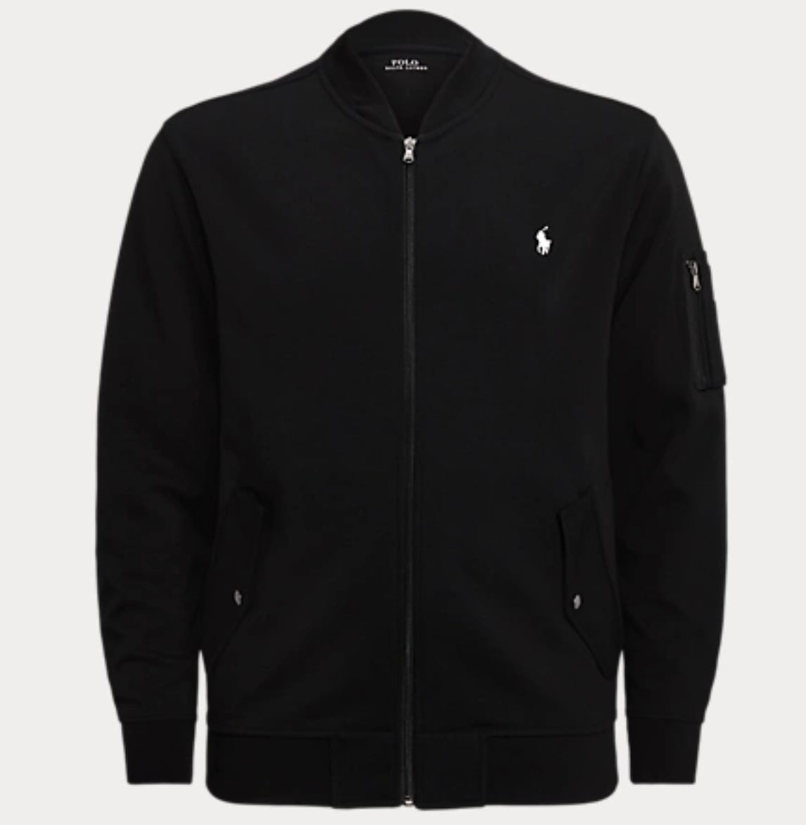 Polo Ralph Lauren Double-Knit Bomber Jacket Black – Hajjar's Big u0026 Tall  Mens Clothing